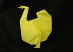 origami birds hen chicken