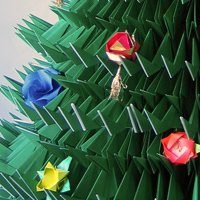origami christmas tree Sharon Turvey