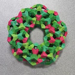 christmas origami wreath