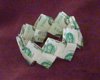 money origami bracelet