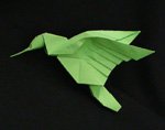 origami hummingbird
