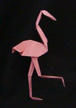 origami birds flamingo