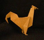 origami rooster