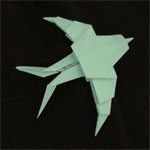 origami birds swallow