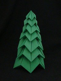 origami christmas tree