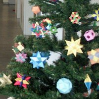 origami christmas tree modular origami