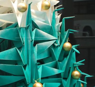 origami christmas tree modular origami