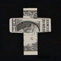 dollar bill cross