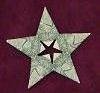 money origami star