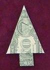 money origami Christmas Tree