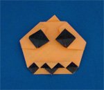 origami pumpkin