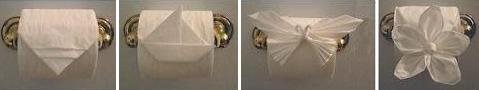 toilet paper origami