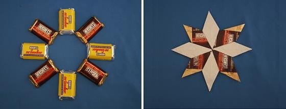 candy wrapper origami