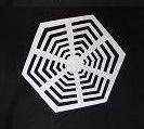 spider web kirigami paper