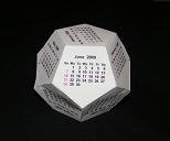 origami pentagon Calendar