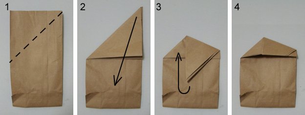 brown paper bag fold