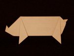 origami pig