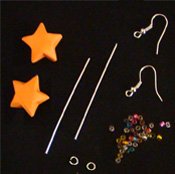 origami lucky star earring