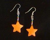 origami lucky star earring