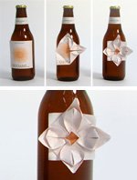 origami beer flower