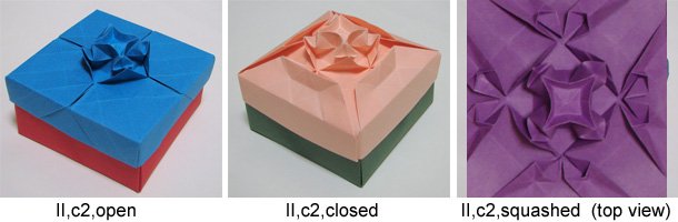 origami tessellation boxes