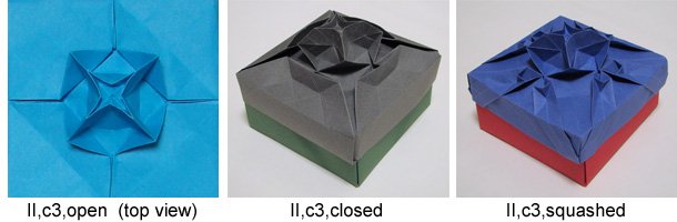 origami tessellation boxes