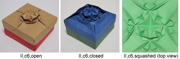 origami tessellation boxes