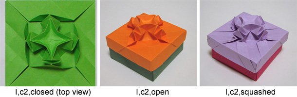 origami tessellation boxes