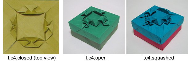 origami tessellation boxes