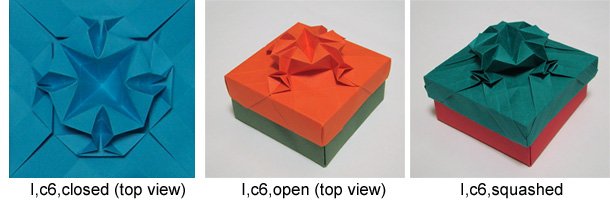 origami tessellation boxes