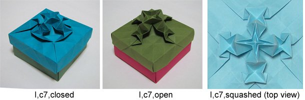 origami tessellation boxes