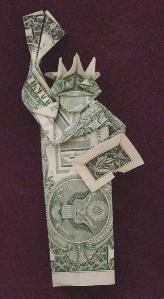 Fukumoto dollar bill origami