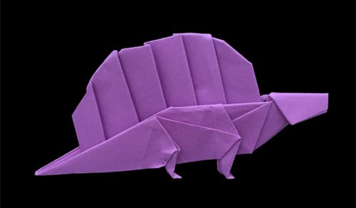 origami Dimetrodon