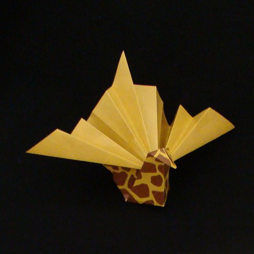 origami peacock