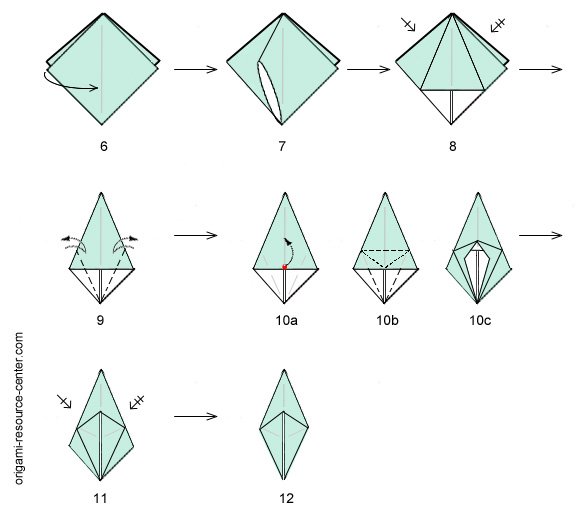 Origami Frog Base | Learn Origami Basics | Origami Resource Center