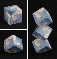 business card origami