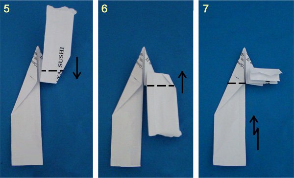 origami chopstick stand