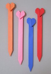 origami Heart Bookmark