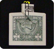 dollar bill money origami  cross