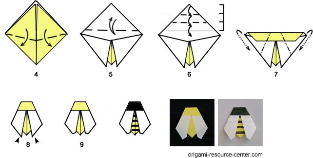 origami bee