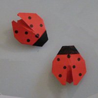 origami ladybug