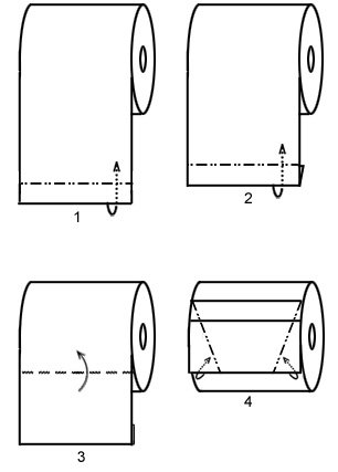 toilet paper origami