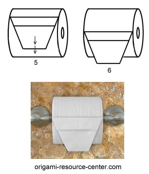 toilet paper origami