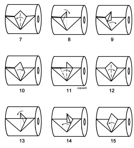 toilet paper origami