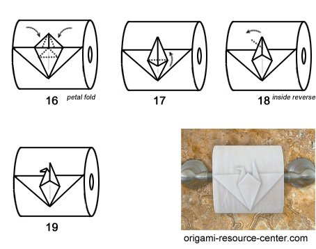 toilet paper origami