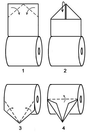 toilet paper origami