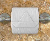 toilet paper origami