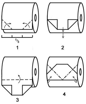 toilet paper origami