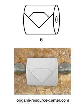 toilet paper origami