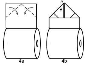 toilet paper origami